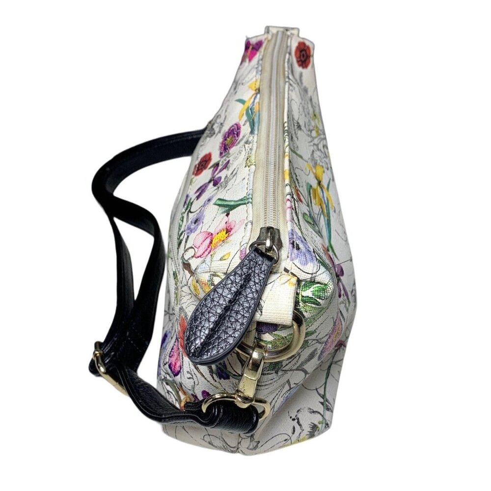 Imoshion White Floral Adjustable Shoulder Strap Purse - Picture 2 of 7
